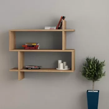 Raft de perete Paralel, Decortie, 70x22x65.5 cm, natural imagine