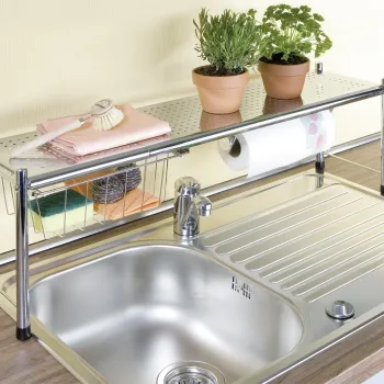 Raft pentru chiuveta, Maximex, Expando, 21 x 27 x 69/116 cm, metal imagine
