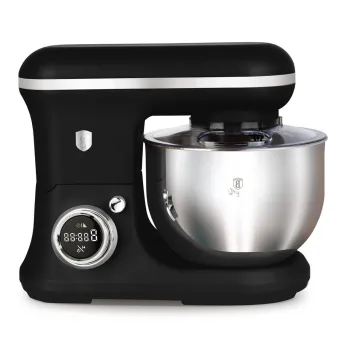 Robot de bucatarie digital Berlinger Haus, Matte Black, 1500W, inox/plastic, negru/argintiu imagine