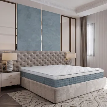 Saltea Anatomica Ortopedica Carolina, 180x200 cm, H 33 cm, Arcuri Pocket, spuma Memory, 7 Zone de Confort imagine