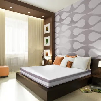 Saltea Argentum Healthguard Memory 12+3+4, 120x190 cm, H 21 cm, Ortopedica, Anatomica, Husa cu ioni de argint, Ventilatie 3D imagine