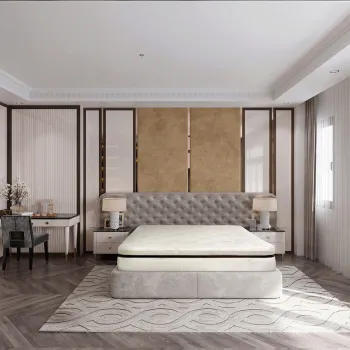 Saltea Feeling Luxury Brown 200x200 cm imagine