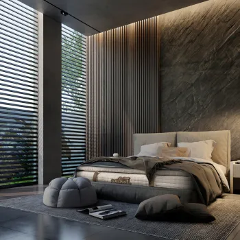 Saltea Feeling Luxury Brown 80x200 cm, H 30 cm, Multipocket, Latex imagine