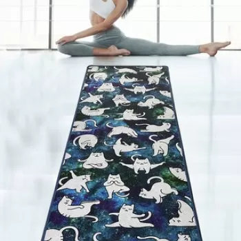 Saltea fitness/yoga/pilates Bitila Djt, Chilai, 60x200 cm, poliester, multicolor imagine