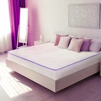 Saltea Green Future Super Ortopedica Purple Line 80x190 cm imagine