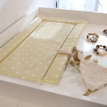 Saltea infasat M, 38x70 cm, Beige Polka Dot imagine
