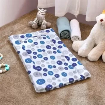 Saltea infasat M, 38x70 cm, Blue Button imagine