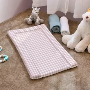 Saltea infasat M, 38x70 cm, Pink Gingham imagine