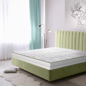 Saltea ortopedica Aloe Vera Dual Confort, 140x200x25cm, Memory 4 cm, 7 zone de confort, reversibila, fermitate medie imagine