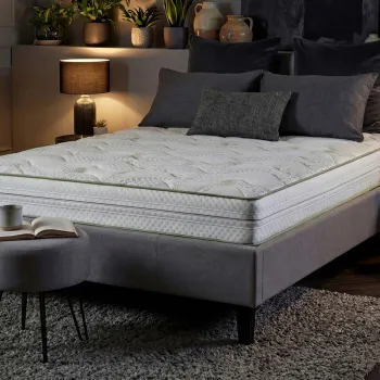 Saltea ortopedica Aloe Vera PLUS Dual Confort, 140x200x30cm, Memory 4 cm, 7 zone de confort, reversibila, fermitate medie imagine