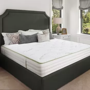 Saltea Ortopedica, Hipoalergenica, Premium Bamboo Memory Latex, 180x200 cm, Arcuri Pocket, 7 Zone de Confort imagine