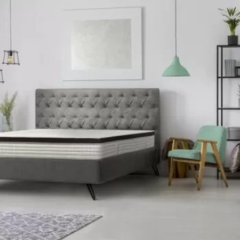 Saltea Perugia Organic Cotton Pocket Memory 7 Zone de Confort 160x200 cm imagine