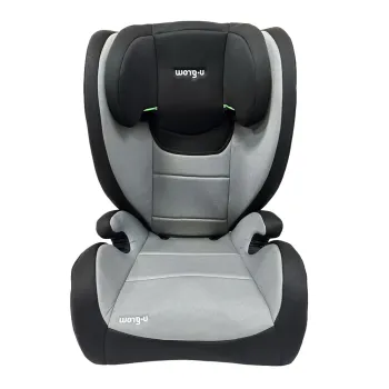 Scaun auto cu isofix U-grow, 100-150 cm, poliester, gri/negru imagine