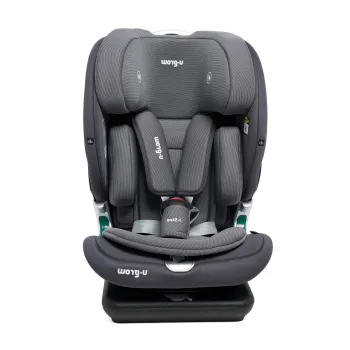 Scaun auto cu isofix U-grow, 52.3x45.3x69 cm, poliester, gri imagine
