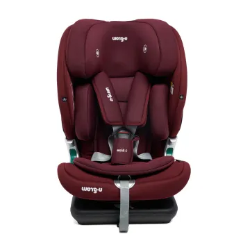 Scaun auto cu isofix U-grow, 52.3x45.3x69 cm, poliester, rosu imagine