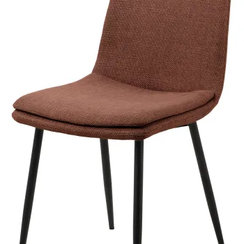 Scaun Becca, Actona, 46x55x85.5 cm, tesatura structurata/otel, teracota imagine