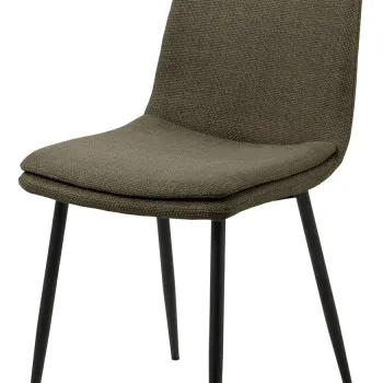 Scaun Becca, Actona, 46x55x85.5 cm, tesatura structurata/otel, verde imagine