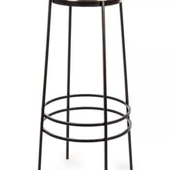 Scaun de bar Amira Gold, Bizzotto, O36 x 77 cm, otel/aluminiu imagine