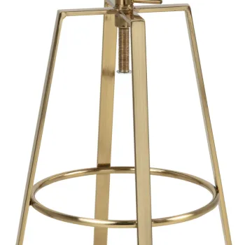 Scaun de bar Goose, Actona, 41x41x87 cm, otel, auriu imagine