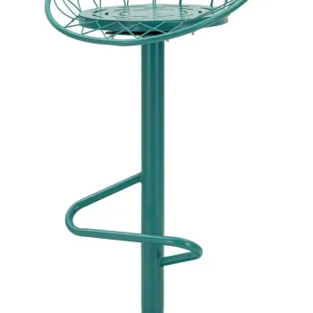 Scaun de bar, Mauro Ferretti, Clox, 49x45x92 cm, metal, turcoaz imagine