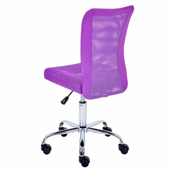 Scaun de birou pentru copii Bonnie, Inter Link, 43x42x88-98 cm, rotativ, metal/poliuretan, violet imagine