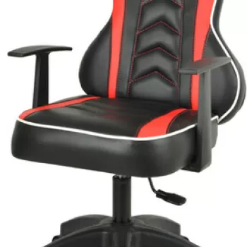 Scaun de birou, Seatix, XFly Luppo, 53x103x38 cm, Poliuretan, Rosu/Negru imagine