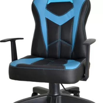 Scaun de birou, Seatix, XFly Machete, 60x113x43 cm, Poliuretan, Albastru/Negru imagine