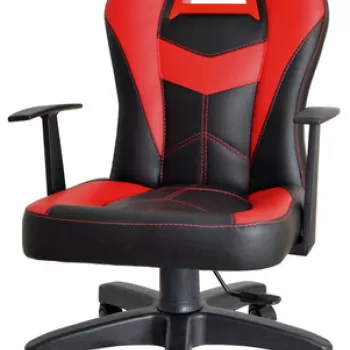 Scaun de birou, Seatix, XFly Machete, 60x113x43 cm, Poliuretan, Rosu/Negru imagine