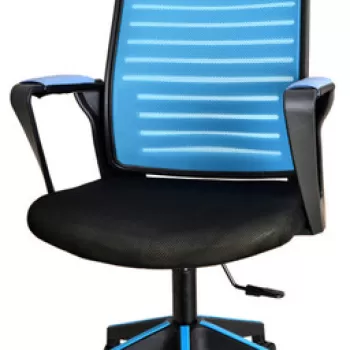 Scaun de birou, Seatix, XFly Oyuncu, 56x110x48 cm, Poliuretan, Albastru/Negru imagine