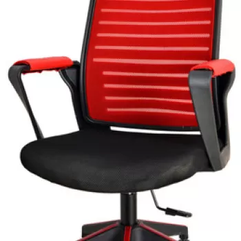 Scaun de birou, Seatix, XFly Oyuncu, 56x110x48 cm, Poliuretan, Rosu/Negru imagine