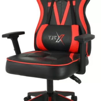 Scaun de birou, Seatix, XFly Vendetta, 62x120x46 cm, Poliuretan, Rosu/Negru imagine