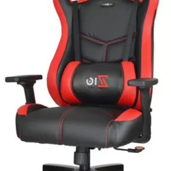 Scaun de birou, Seatix, Zio Venom, 66x140x46 cm, Poliuretan, Rosu/Negru imagine