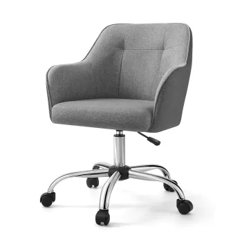 Scaun de birou, Songmics, respirabil, 60.8x58x86-96 cm, 150 kg, gri dove imagine