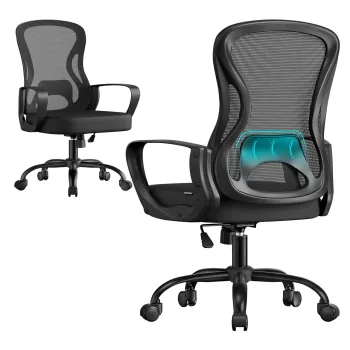 Scaun de birou, Songmics, scaun pivotant cu plasa, 63.5x58.5x94.5-104.5 cm, 110 kg, gri dove imagine