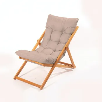 Scaun de gradina, Meya Dekor, My006, 59x90x44 cm, Lemn de fag, Maro / Natural imagine