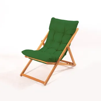 Scaun de gradina, Meya Dekor, My006, 59x90x44 cm, Lemn de fag, Verde / Natural imagine