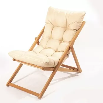 Scaun de gradina, Meya Dekor, MY006, 59x90x44 cm, Maro / Crem imagine