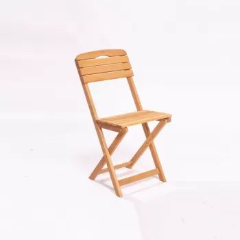 Scaun de gradina, Meya Dekor, MY023, 40x81x30 cm, Maro imagine