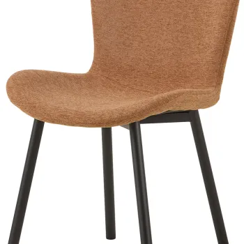 Scaun Esra, Actona, 50x58x86 cm, poliester/otel, teracota imagine