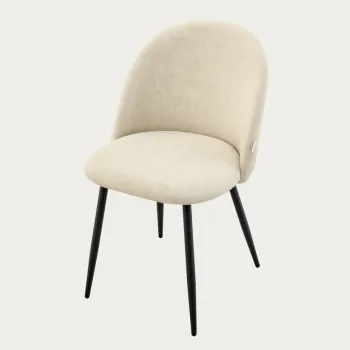 Scaun Fiora, Homla, 56x49x80 cm, metal/poliester, bej imagine