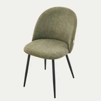 Scaun Fiora, Homla, 56x49x80 cm, metal/poliester, verde imagine