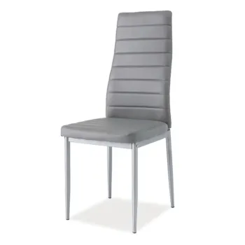 Scaun H261 II, Signal, 40x38x96 cm, piele ecologica, gri/argintiu imagine