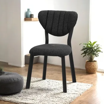 Scaun, Hanah Home, Elma, 47x85x45 cm, Antracit imagine