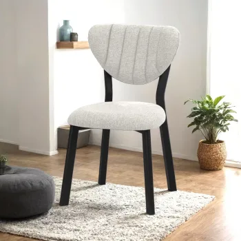 Scaun, Hanah Home, Elma, 47x85x45 cm, Crem imagine