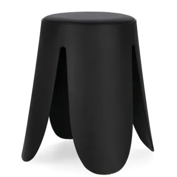 Scaun Imogen, Bizzotto, 37x47 cm, polipropilena/piele ecologica, negru imagine