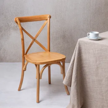 Scaun Loseli, Homla, 52x48x88 cm, lemn, natur imagine