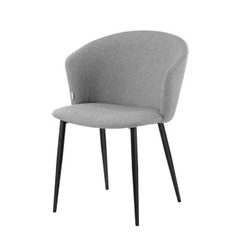 Scaun Lujo, Homla, 59x56.5x81 cm, metal/poliester, gri imagine