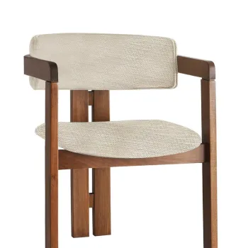 Scaun, Nmobb, CO-015, Cadru: 100% LEMN, Gri deschis / Nuc imagine