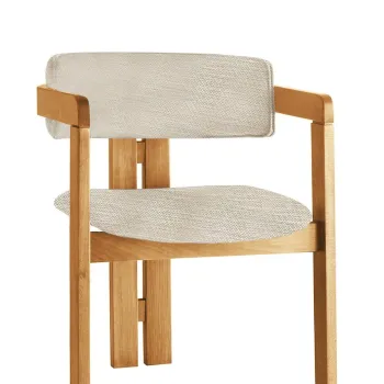 Scaun, Nmobb, CO-046, Cadru: 100% LEMN, Gri deschis / Stejar imagine