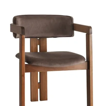 Scaun, Nmobb, CO, Cadru: 100% LEMN, Nuc / Maro imagine